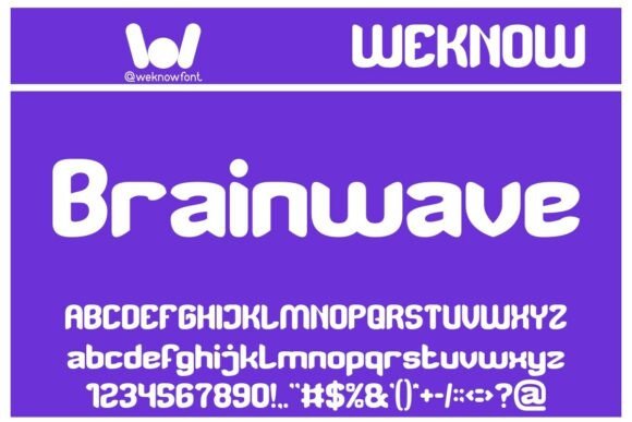 Brainwave: A Geometric Font with Retro Flair