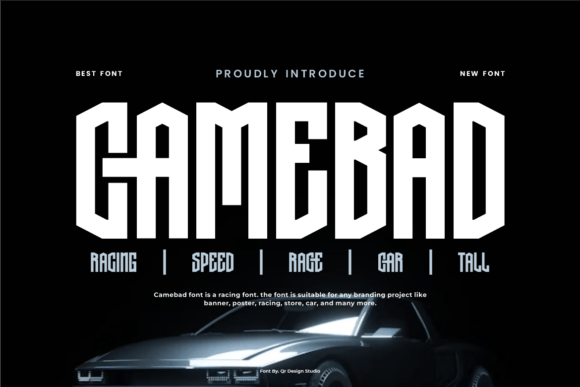 Camebad: A Bold Typeface for High-Energy Design Projects