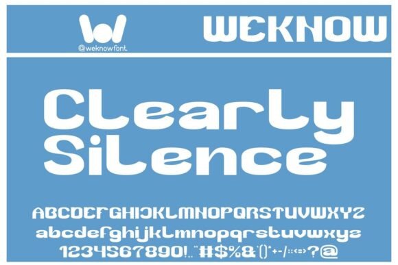 Clearly Silence: A Bold Font That Speaks Volumes