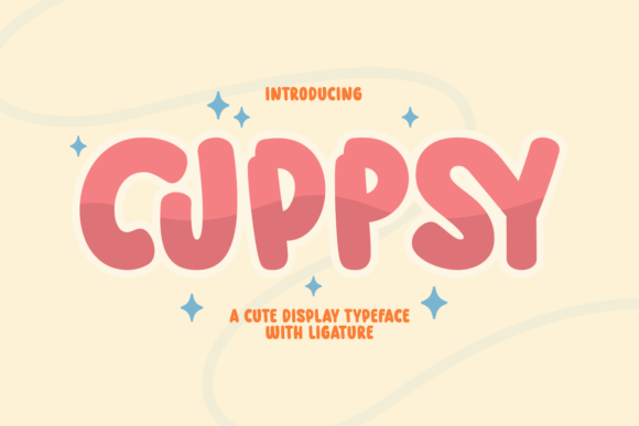 Cuppsy: A Playful Typeface for Expressive Design Projects