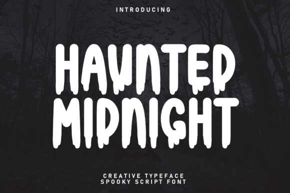 Haunted Midnight: A Modern Display Font for Contemporary Design Needs