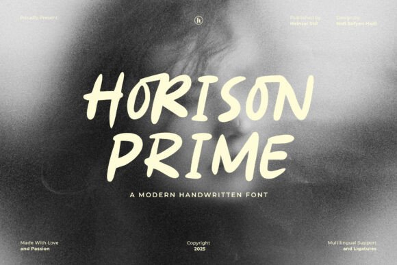 Horison Prime: Integrating a Stylish Handwritten Font into Your Creative Workflow