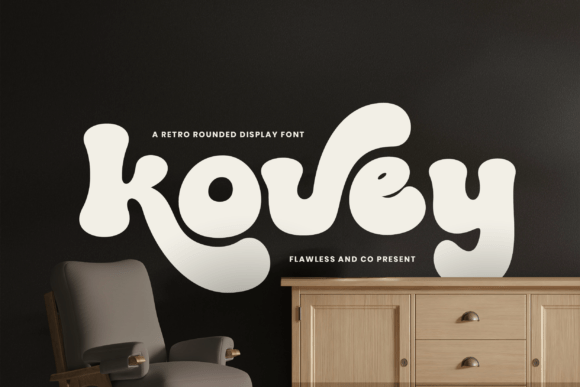 Kovey: A Retro Display Font That Brings Groovy Vibes to Modern Design