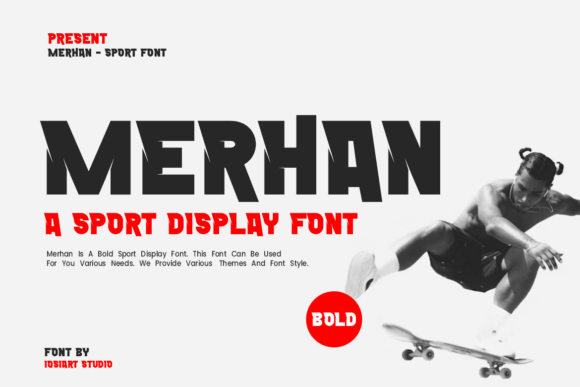 Merhan: The Bold Font That Elevates Athletic and High-Energy Design Projects