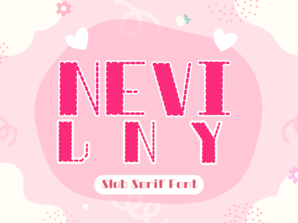 Nevilny: A Playful Display Font with Handcrafted Charm