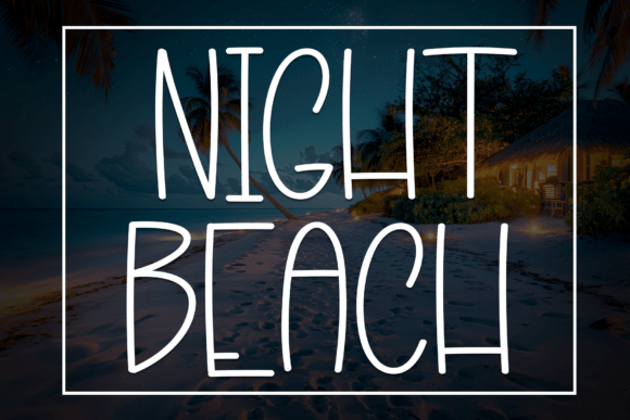 Night Beach: A Modern Display Font for Versatile Design Applications