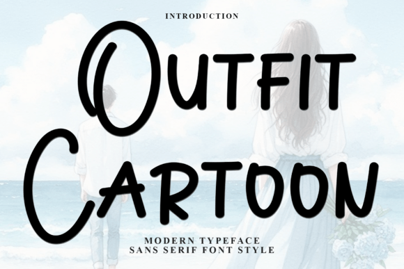 Outfit Cartoon: A Festive Typeface for Cheerful Holiday Designs