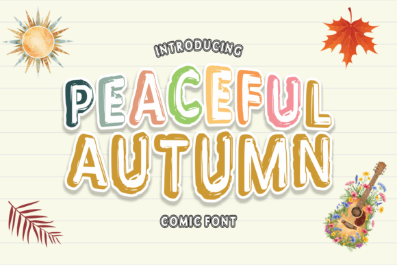 Peaceful Autumn: A Distinctive Ornamental Font for Creative Designers