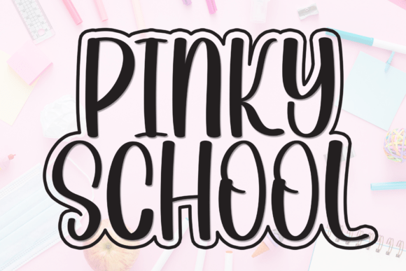 Pinky School: A Friendly Font for Modern Design Needs