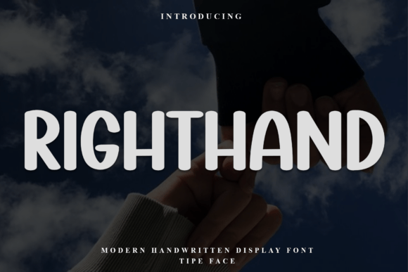 Righthand: A Playful Font for Creative Expression