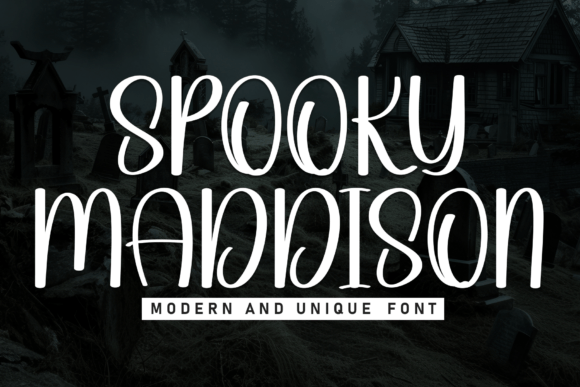 Spooky Maddison: A Playful Yet Eerie Font for Halloween and Beyond