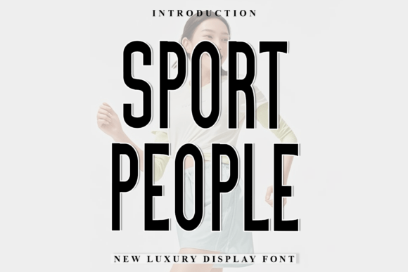 Sport People: A Playful Font for Creative Projects