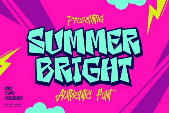 The Summer Bright: A Fresh, Graffiti-Inspired Display Font