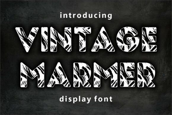Vintage Marmer: A Distinctive Display Font for Creative Projects